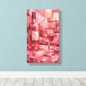 Tableau Déco ( Rose De Vin ) Art Abstraite (Insitu (Plancher de Bois))