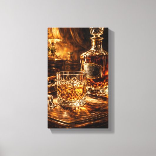 Tableau Déco (Whisky Art ) Canvas Afdruk (Voorkant)