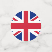 Tableau des confettis avec le drapeau du Royaume-U (Petit recto)
