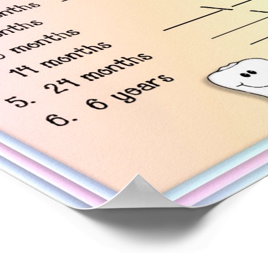 Tableau des dents pour bébés (Coin)