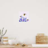 Tableau des fleurs et des abeilles de printemps (Cuisine)