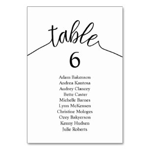 Tableau des invités du dîner mariage Carte Rustiqu
