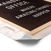 Tableau des lettres amusant Tableau des plis Burea (Coin)