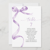 Tableau des numéros de table de béquille de lavand (Devant)