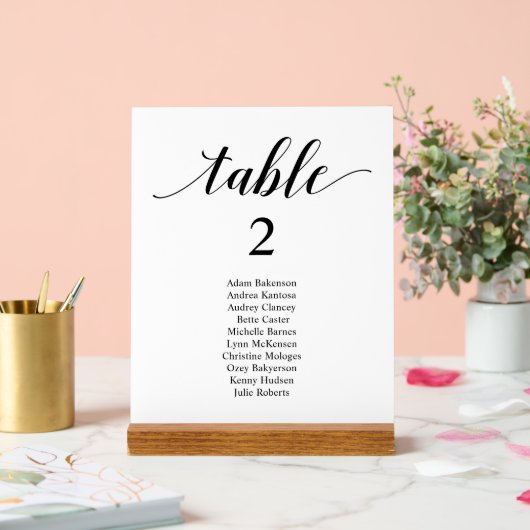 Tableau des paramètres du dîner Mariage Boho moder (Mariage)