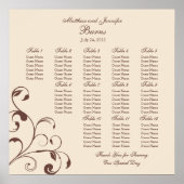 Tableau des places de la réception de mariage - Ca (Devant)