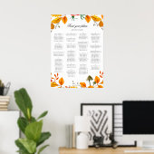 Tableau des places de l'alphabet mariage de automn (Bureau à domicile)