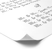 Tableau des places de l'invité de l'événement spéc (Coin)