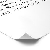 Tableau des places Mariage de vacances Poinsettia (Coin)