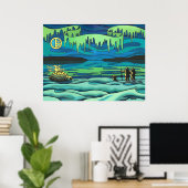 Tableau des Premières nations Imprimer Inuit Love  (Bureau à domicile)