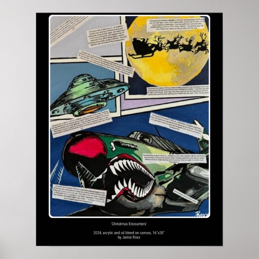 Tableau des "Rencontres de Noël" sur un (Devant)