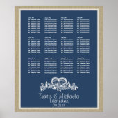 Tableau des sièges à thème de la plage Seashell (Devant)