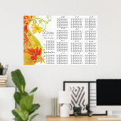 Tableau des sièges de feuilles automnales (Bureau à domicile)