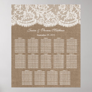 Tableau des sièges de la collection de Mariages Bu