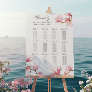 Tableau des sièges de la douche de la mariée de Ma
