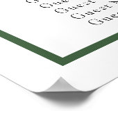 Tableau des sièges de la douche de la mariée Marga (Coin)