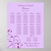 Tableau des sièges de la réception de mariage - Ta (Devant)