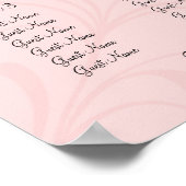 Tableau des sièges de la réception de mariage - Ta (Coin)