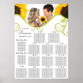 Tableau des sièges de tournesol Numéro de tableau  (Devant)