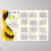 Tableau des sièges de tournesol Numéros de tableau (Devant)