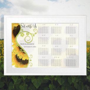 Tableau des sièges de tournesol Numéros de tableau