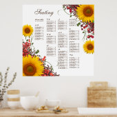 Tableau des sièges des Mariages de tournesol (Cuisine)