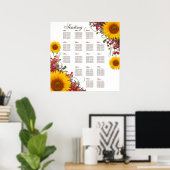 Tableau des sièges des Mariages de tournesol | 35  (Bureau à domicile)