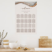 Tableau des sièges en marbre de pierre d'âge (Cuisine)