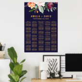 Tableau des sièges floraux d'automne (200 personne (Bureau à domicile)