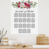 Tableau des sièges Mariage 18 tables de Noël (Cuisine)