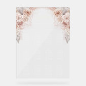 Tableau des sièges mariages Boho (Recto)