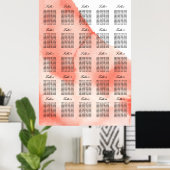 Tableau des sièges Mariages d'aquarelle par numéro (Bureau à domicile)