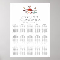 Tableau des sièges Mariages de champignons