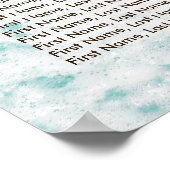 Tableau des sièges mariages Été Sandy Beach Starfi (Coin)