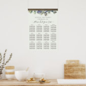 Tableau des sièges Mariages Lavande et Eucalyptus (Cuisine)