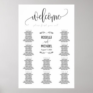 Tableau des sièges mariages - Veuillez trouver vot