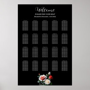Tableau des sièges rose pâle rose rose