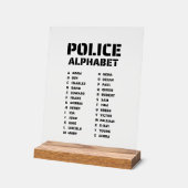 Tableau d'identification de l'alphabet de police C (Angle)