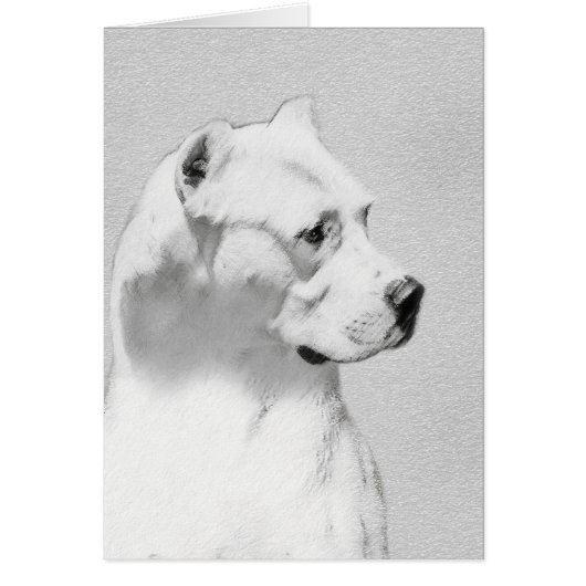 Tableau Dogo Argentino - Art Chien original (Devant)