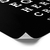 Tableau d'opticien noir et blanc message personnal (Coin)
