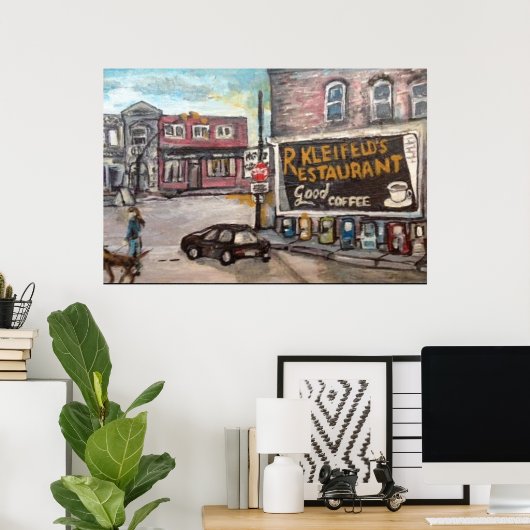 Tableau "Downtown Willoughby Dog Walk" (Bureau à domicile)