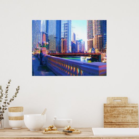 Tableau du canal de Chicago (Cuisine)