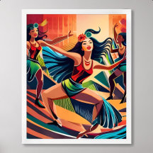 Tableau du Carnaval : La danse célèbre dans les ru