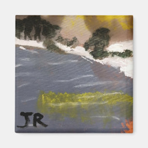 tableau du lac d'hiver par jamie magnet