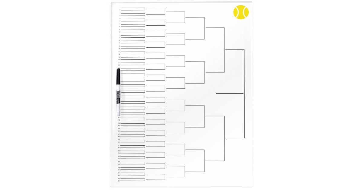 Tableau Effaçable À Sec Aspiration de tournoi pour 64 le conseil sec | Zazzle.be