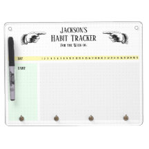 Rétro traqueur de pointage d'habitude de mains