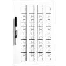 Feuille de score de bol à plateau | Noir et blanc