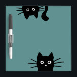Tableau Effaçable À Sec Funny Peeking Black Cats | Kitty Cat Lover<br><div class="desc">Drôle Peeking Black Cats Dry Erase Board. Une surface amusante pour écrire des listes de tâches et des rappels. Le design de cet amoureux des chats cool est idéal pour les étudiants du collège et du secondaire, les mamans, les papas, les bureaux à domicile, les vétérinaires, et plus encore. Un...</div>