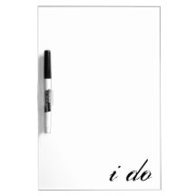 I Do Dry Erasseur Planche Noir sur Blanc