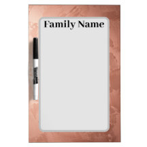 Organiseur en plâtre Rose Gold Nom de Famille